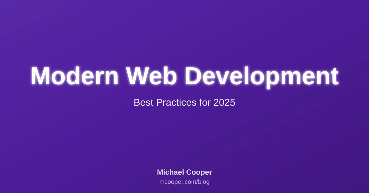 Cover image for blog post: The State of Modern Web Development