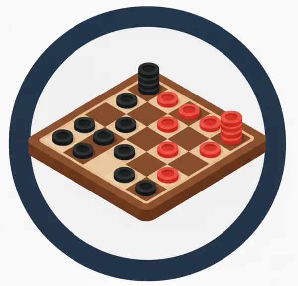 Checkers game preview